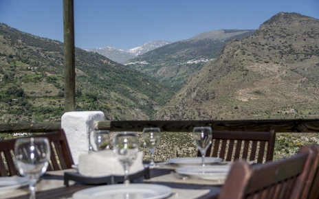 Views to Poqueira villages and Sierra Nevada